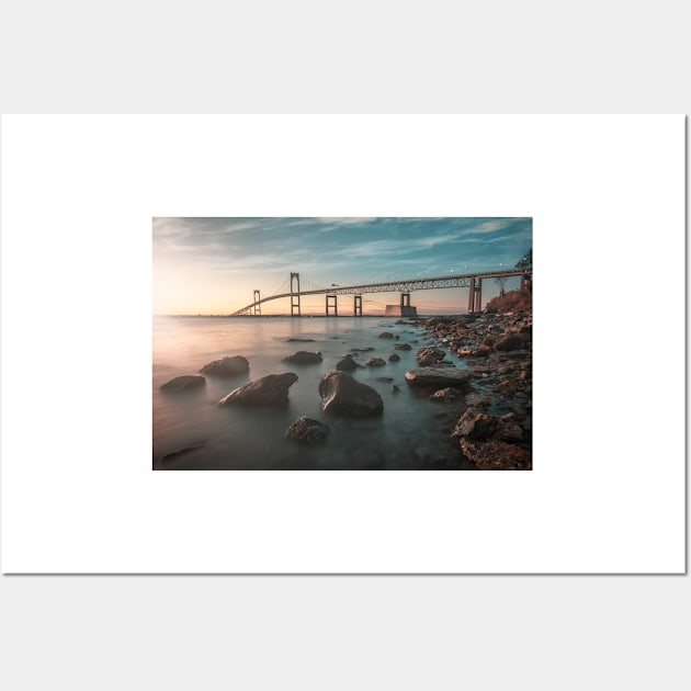 Newport Claiborne Pell Bridge Wall Art by jswolfphoto